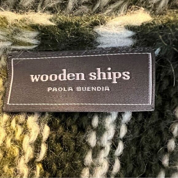 Wooden Ships Green Asymmetrical Sweater - Picture 6 of 7